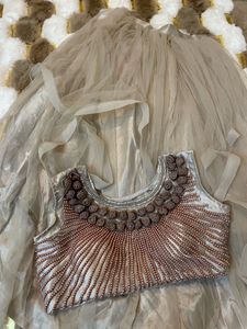 Floral beaded lehenga