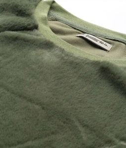 Fuzzy Olive Green Pullover