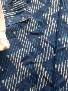 Pure Cotton Indigo kurta Set For Boys