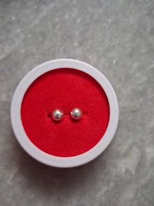 Silver Ball Stud Earrings