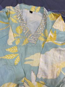 Elegant Crepe Kurta Set With Lining