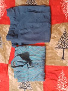 chek shirt and blue pant