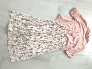 Floral Top &amp; Skirt Set