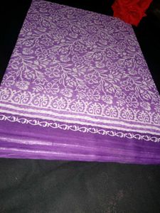 Purple Floral saree