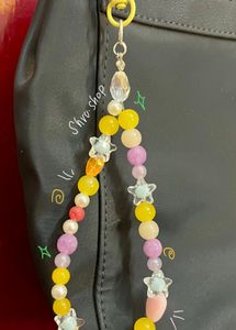 Beaded Star Handmade Bag Charm