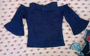 Stylish Cold Shoulder Top and Skirt