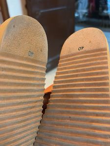 Orange Studded Flats