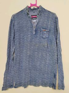 Mens Full Sleeve Collar Tshirt