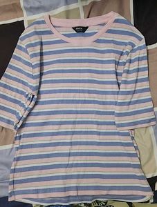 Checked shrug Combo With Max Striped Top