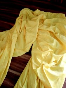 Plane Yellow Suit With Dupatta