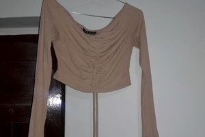 Off Shoulder Crop Top