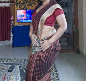 Elegant Striped Saree