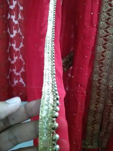 Red &amp; Gold Salwar Kameez