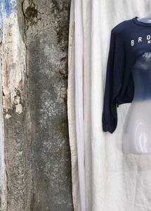 53010. Blue Brooklyn Crop Top