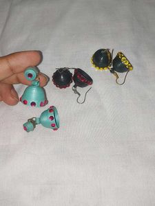 Handmade Quilled Jhumka Earrings