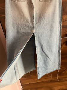 Zara Denim Maxi Skirt