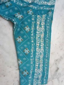 Light Blue Green Short Kurti..