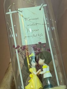 Couple Figurine in Glass Dome