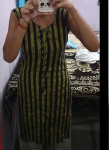 Striped Green Kurta