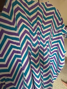 Colorful Chevron Print Kaftan