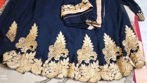 Neavy Blue Golden  Frock Anarkali Sale/offer/gown