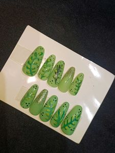 Green Leaf Press-On Nails