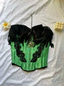 Green Corset Top