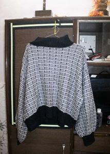Tweed Style Pullover Sweater