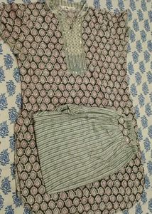 Cotton Suit Set without Dupatta