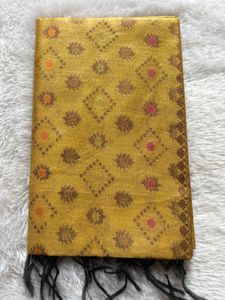 Premium unstitched Banarasi suit set with dupatta