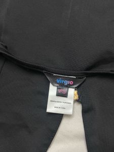 Black Halter Zip-Up Top