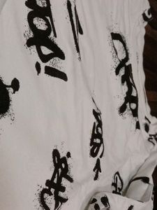 White Top With Black Graffiti
