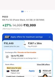 POCO M6 PRO 5G- Black, Unlocked