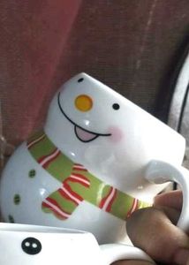Christmas Snowman Mugs - Set of 2