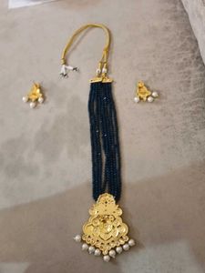 Elegant Beaded Necklace &amp; Earring Set