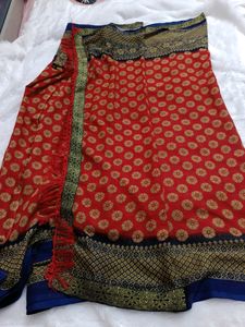 Art Silk Saree Without Blouse