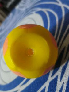 Yellow &amp; Orange Soccer Ball Whistle