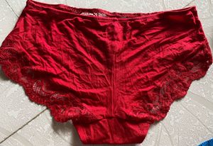 New Tezenis Red Lace Hipster Panty (no tag)