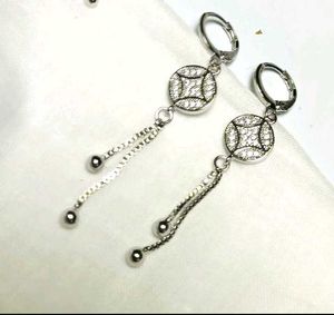 Dangling Silver Earrings