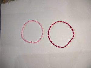 Beaded Bracelets - Pink &amp; Red Set