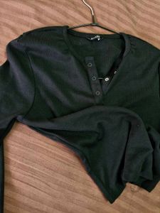 Black Long Sleeve Top