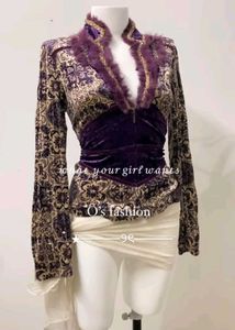 Purple Velvet Corset Jacket