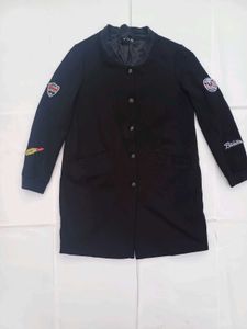 ♠️Black Embroidered Bomber Jacket