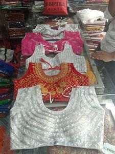 Embroidered Sari Blouses 5pc Combo