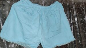 Sky Blue 5 Button Shorts For Girls Just Like New