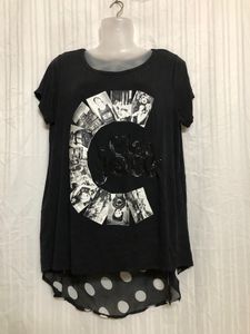 Black Short Sleeve Top