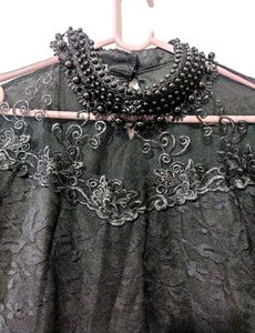 Black Embroidery Top