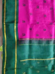 Pink &amp; Green Saree