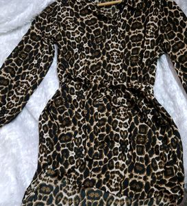 Women Leopard Print Dress 💗