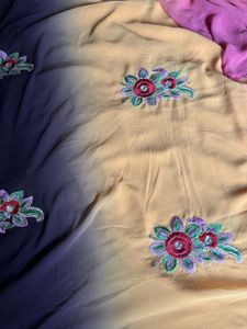 Ombre Floral Saree